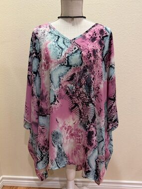 NWT TWENTY TEN SNAKE PRINT TUNIC OR SWIM COVER UP